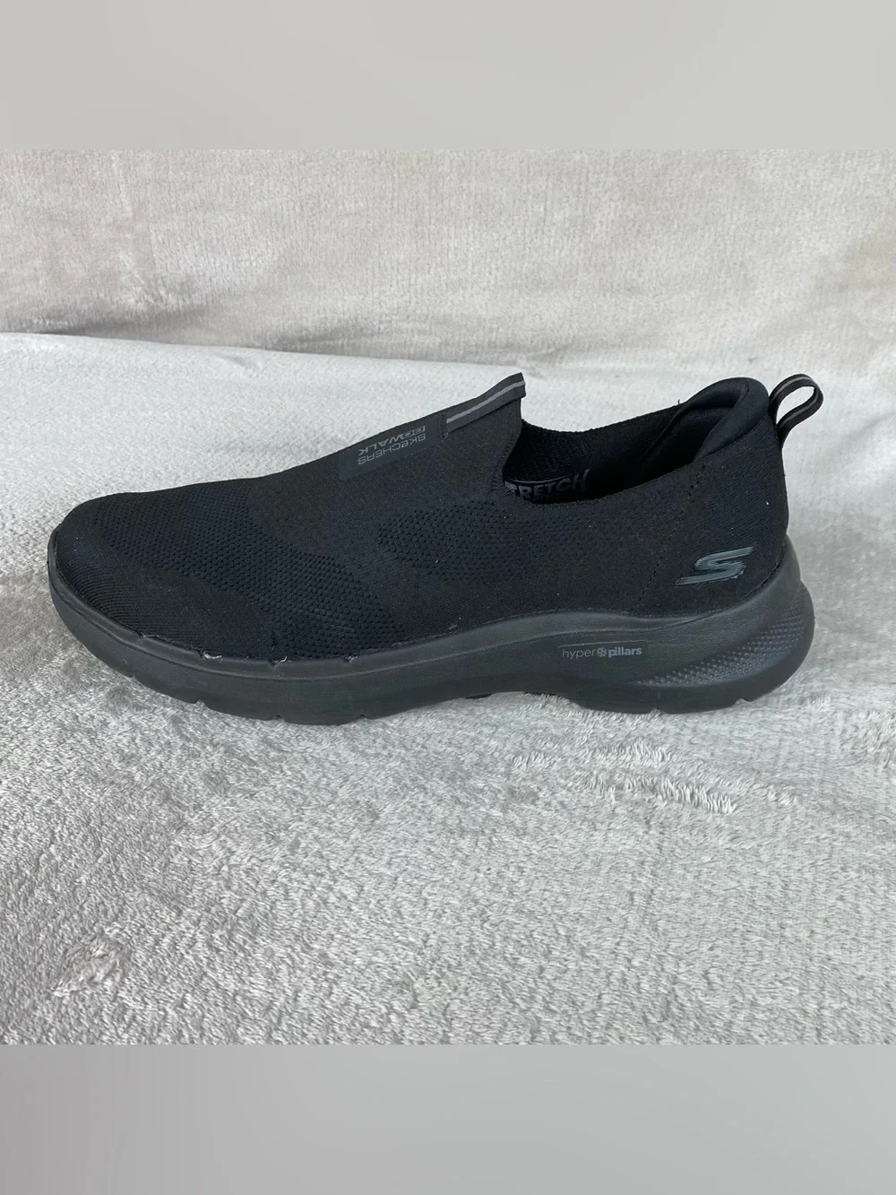 Skechers Go Walk 6 Mens Slip On Loafer Shoes Size 13 Black Knit Sneaker Stretch